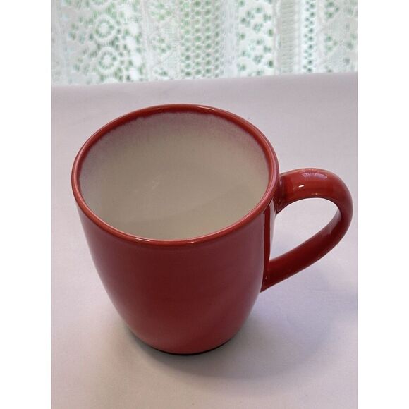 Vtg Sango Nova Retro Red Coffee Mug #4931 – Cherry Red 1980s Ceramic Mug Holiday - Picture 3 of 4